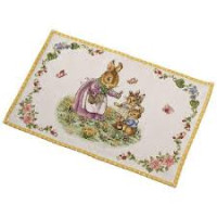 Коврик под тарелку семья кроликов 32х48 см Spring Fantasy 1486446121