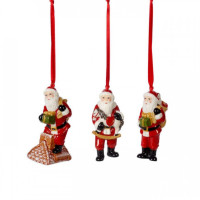 Набор подвесок Санта Клаус 3 шт, Nostalgic Ornaments 1483316682
