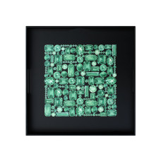 Vassoio Quadrato SMERALDI - Square Tray EMERALDS